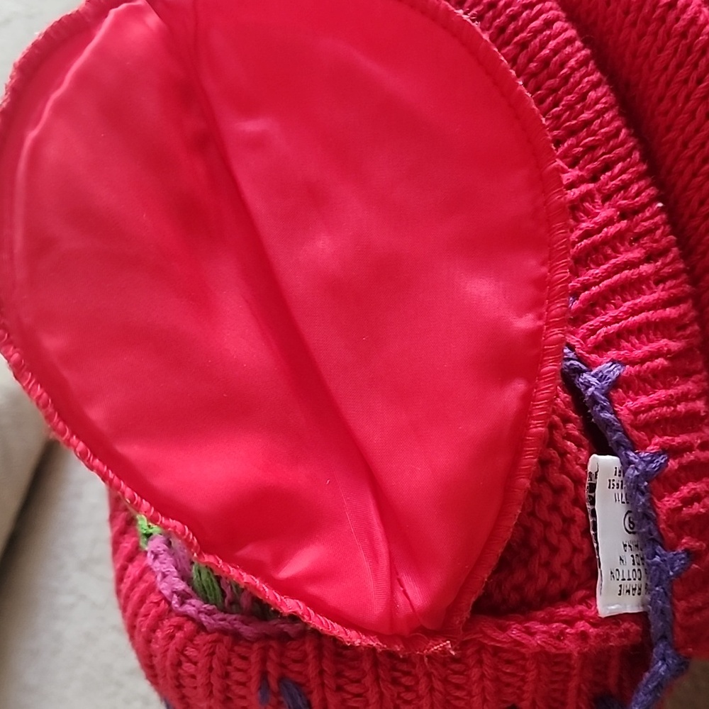 Marsh Landing Multicolor Patchwork Sweater.Pit To… - image 7